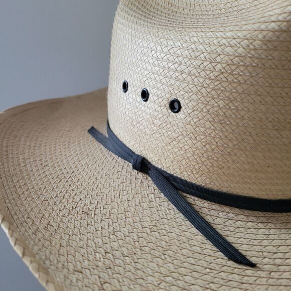 Larry Mahan's Collection Straw Cowboy Hat - Picture 9 of 10